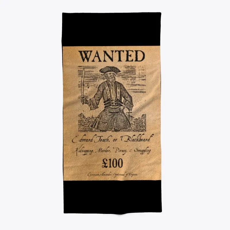 Blackbeard Wanted Poster