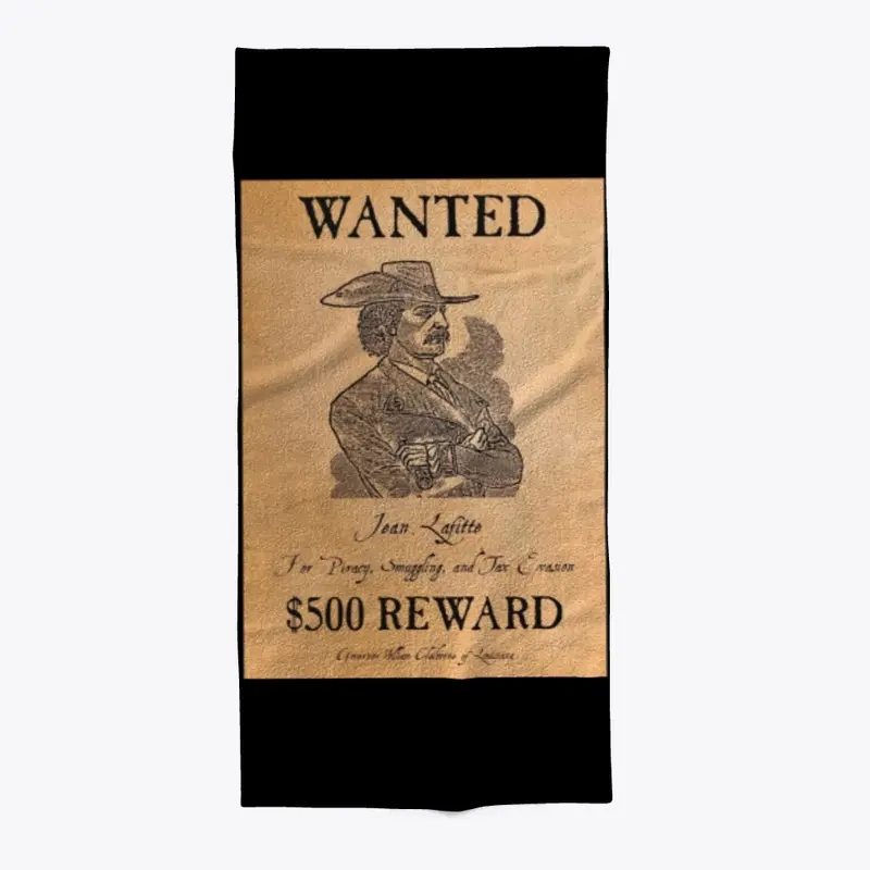 Jean Lafitte Wanted Poster